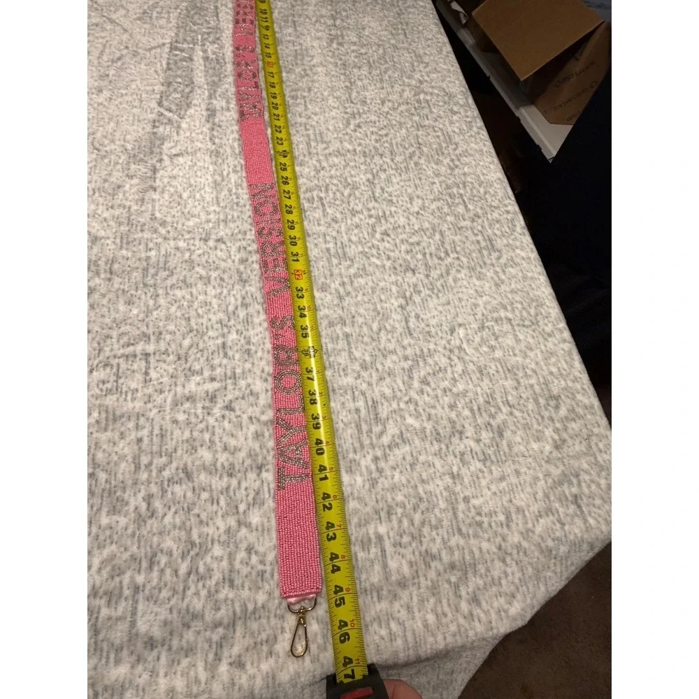 Taylor Swift Eras Tour‎ Beaded guitar or purse strap Pink TAYLORS VERSION NWT 47